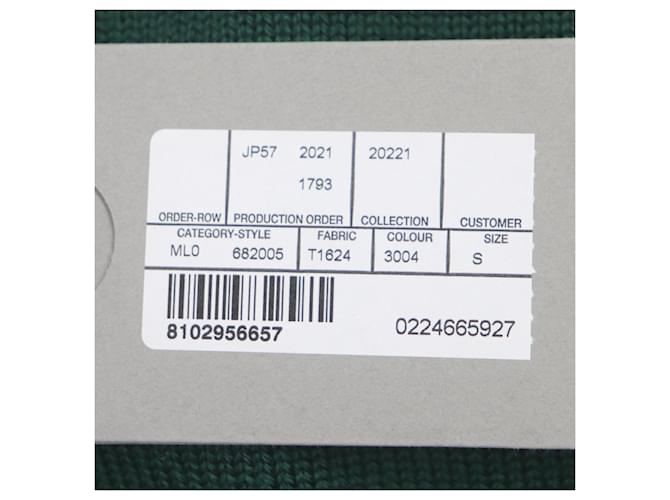 Balenciaga Woll-Polyester Rundhals-Pullover grün S - Ansicht 10