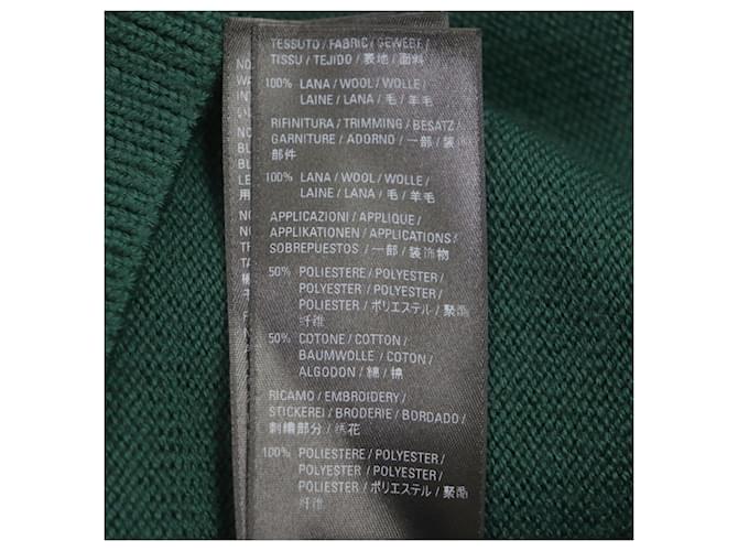 Balenciaga Woll-Polyester Rundhals-Pullover grün S - Ansicht 8