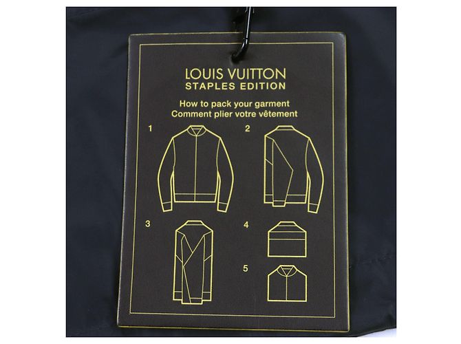 Cazadora de lluvia de nylon Louis Vuitton 1A5CWA Azul marino - vista 15
