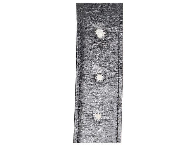 Cinto de couro com fivela H Constance da Hermès Preto - vista 5