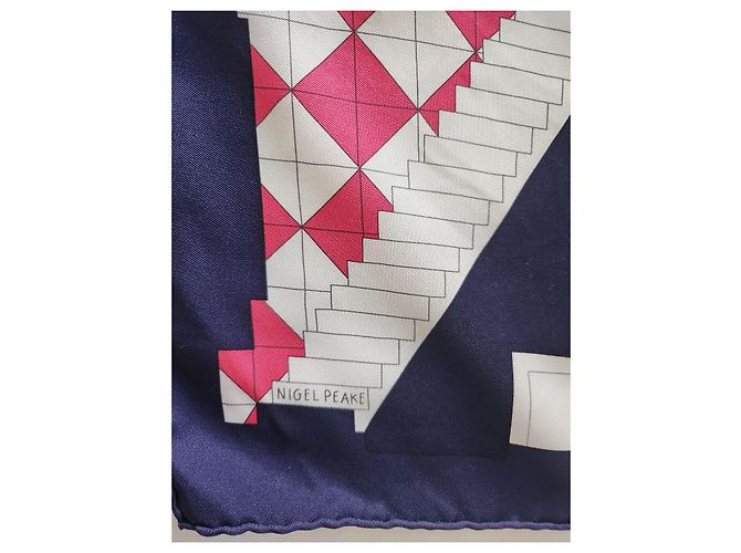 Hermès Seidentuch 90x90 Nigel Peake Mehrfarben - Ansicht 5