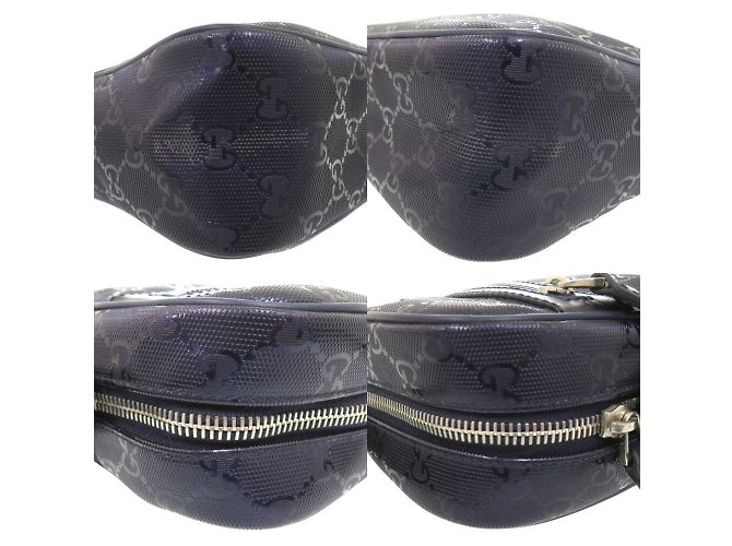 Borsa a Spalla Gucci GG Stampata Porpora - vista 10