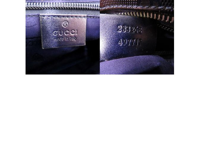 Borsa a Spalla Gucci GG Stampata Porpora - vista 11