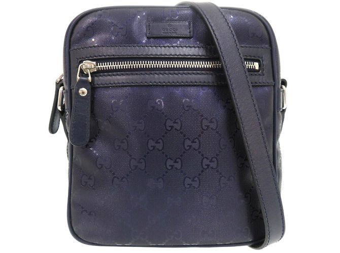 Borsa a Spalla Gucci GG Stampata Porpora - vista 2