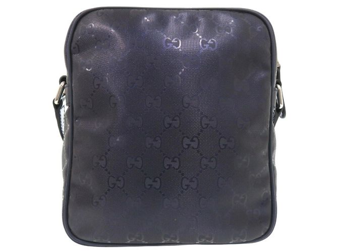 Borsa a Spalla Gucci GG Stampata Porpora - vista 3