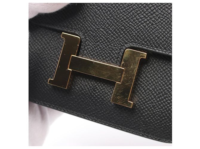 Constance Geldbörse von Hermès Schwarz - Ansicht 8