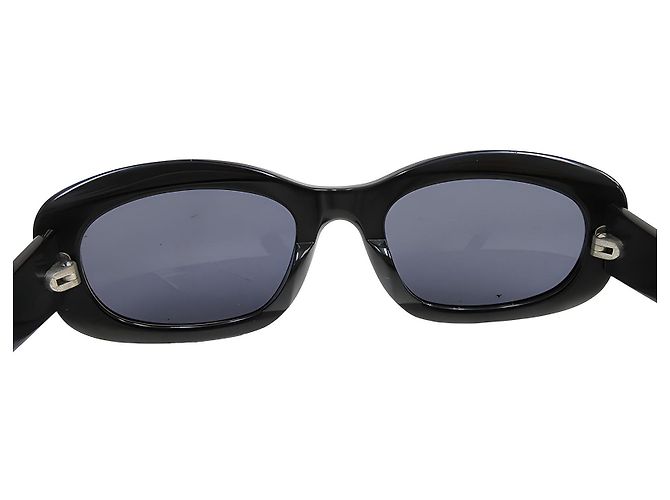 Occhiali da sole Chanel neri e dorati in plastica Nero D'oro - vista 5