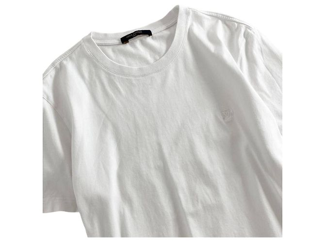 Camicia Louis Vuitton Bianca in Cotone Bianco - vista 3
