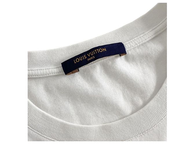 Camicia Louis Vuitton Bianca in Cotone Bianco - vista 4
