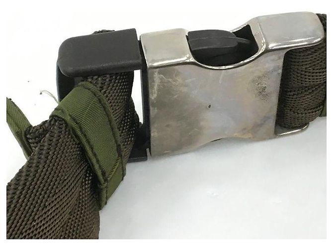 Clutch Prada in Nylon Khaki Verde Scuro Cachi - vista 9