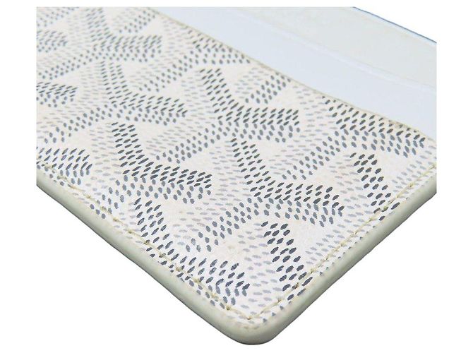 Portacarte Goyard Monogramma Bianco Arancione - vista 3