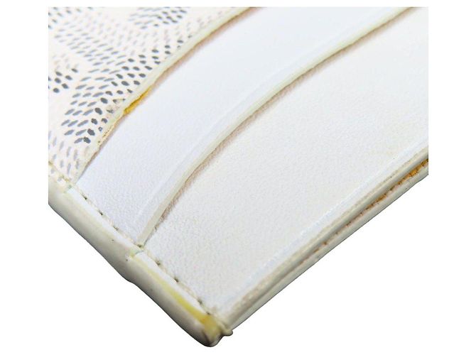 Portacarte Goyard Monogramma Bianco Arancione - vista 6
