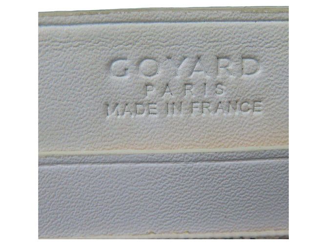 Portacarte Goyard Monogramma Bianco Arancione - vista 9