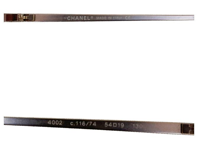 Chanel Sonnenbrille Orange Kunststoff randlos - Ansicht 4