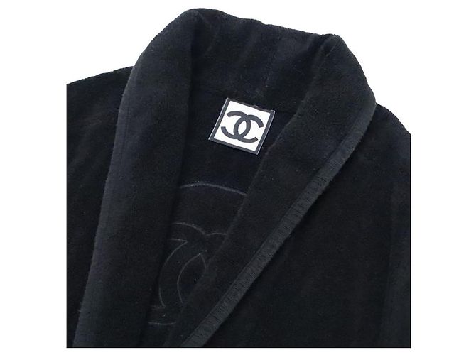 Cappotto Chanel in lana nero e blu - vista 4