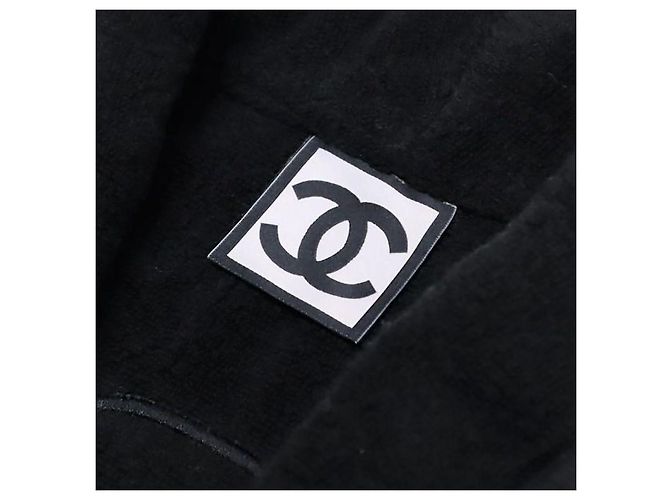 Cappotto Chanel in lana nero e blu - vista 6