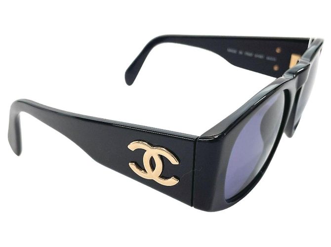 Occhiali da sole Chanel Neri Oro Plastica Nero D'oro - vista 7