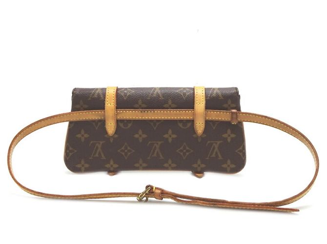 Borsa a vita da donna Pochette Marelle di Louis Vuitton Marrone Monogramma - vista 2