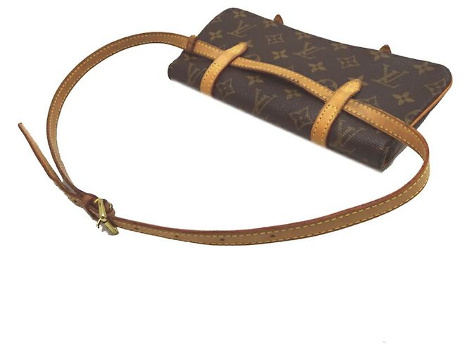 Borsa a vita da donna Pochette Marelle di Louis Vuitton Marrone Monogramma - vista 4