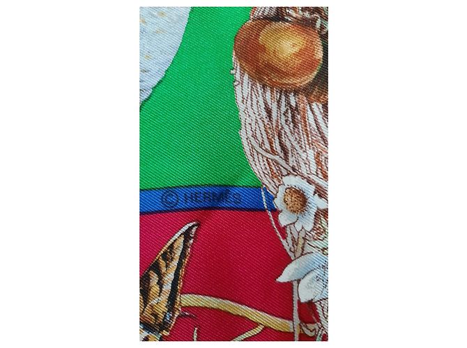 Foulard Hermès intitolato 'Fauna e Flora del Texas' di Olivier Kermit Multicolore - vista 7