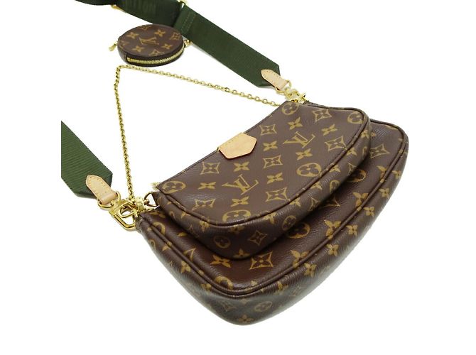 Pochette Accessoires Multi Pochette Louis Vuitton Marrone Cachi - vista 3