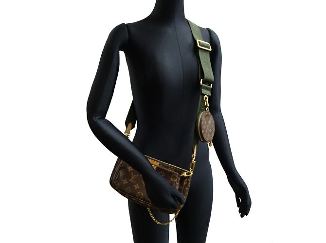 Pochette Accessoires Multi Pochette Louis Vuitton Marrone Cachi - vista 7