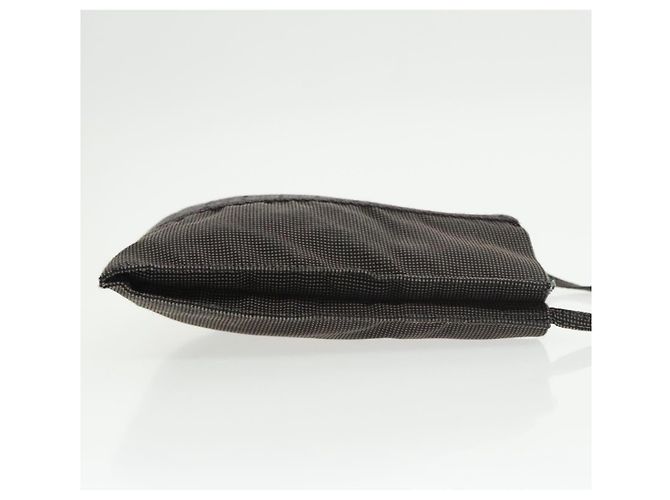 Hermès HERMES Borsa a Spalla Canvas Grigia Auth 93263 Marrone - vista 4