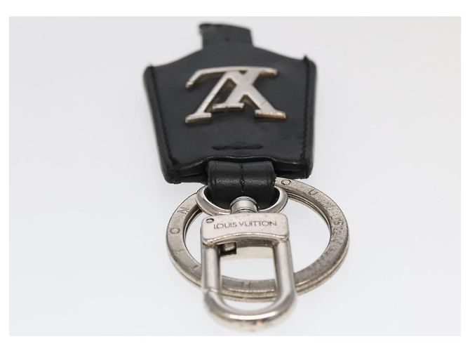 LOUIS VUITTON Cloche Cle Charm Pelle Nera Argento M68020 LV Auth ac3402 Nero - vista 6