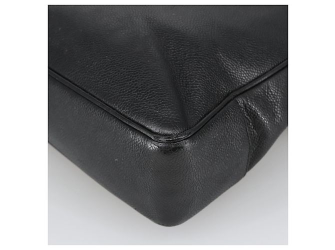 CHANEL COCO Borsa Tote in Pelle Caviar Nera Oro CC Auth bs20388 Nero D'oro - vista 12