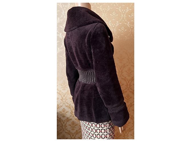 Chaqueta de shearling Prada morada de piel de cordero 40IT Púrpura - vista 11