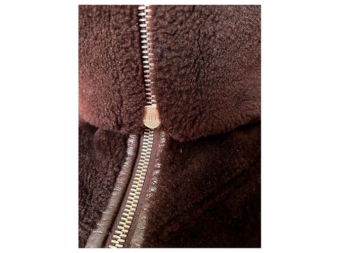 Chaqueta de shearling Prada morada de piel de cordero 40IT Púrpura - vista 4