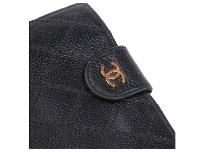 CHANEL - Borsa in pelle caviar nera di Chanel Nero - vista 4