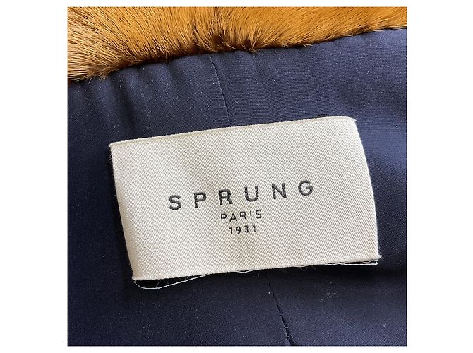 Sprung Frères Sprung Freres Camel Mink Fur Coat - view 4