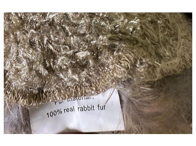 Autre Marque Haust Moletom com capuz de pele de coelho Multicor - vista 9