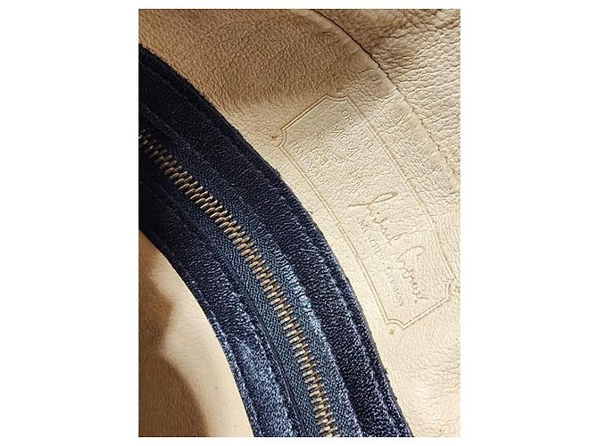 MCM Vintage Visetos Nylon Umhängetasche Schwarz - Ansicht 15