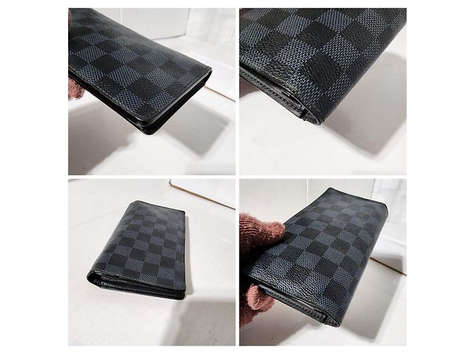 Brazza Geldbörse Damier Infini Louis Vuitton 2013 Grau/Schwarz - Ansicht 10