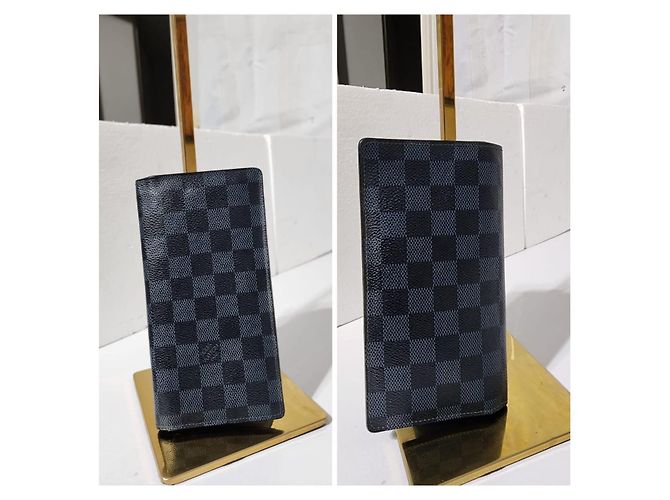 Brazza Geldbörse Damier Infini Louis Vuitton 2013 Grau/Schwarz - Ansicht 13