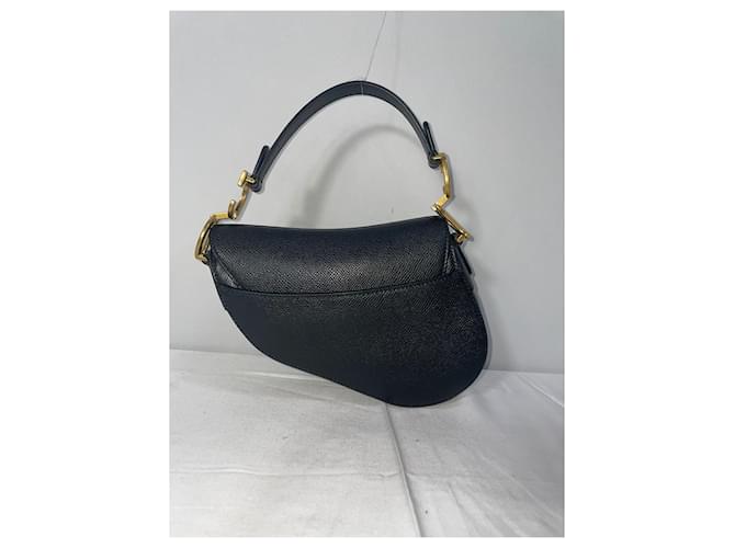 Borsa Saddle Mini Dior in pelle nera Nero - vista 11