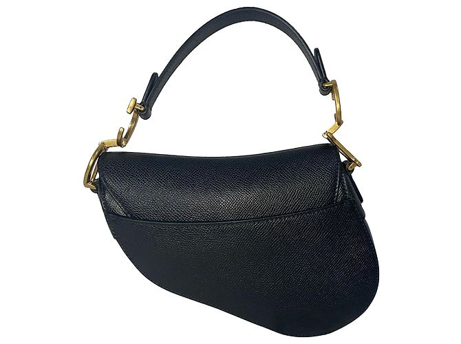 Borsa Saddle Mini Dior in pelle nera Nero - vista 2
