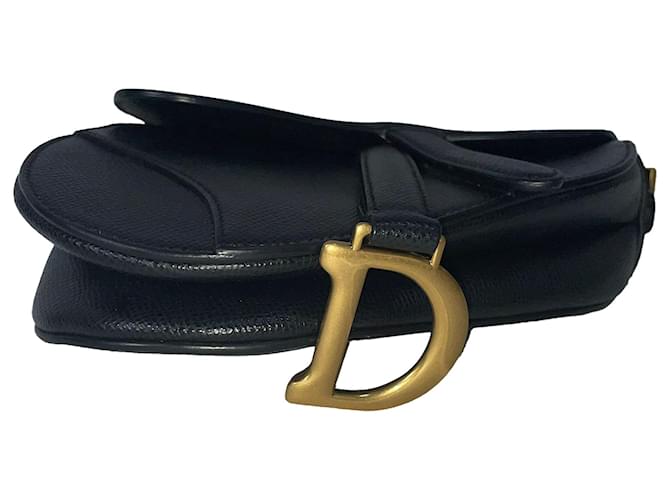 Borsa Saddle Mini Dior in pelle nera Nero - vista 6