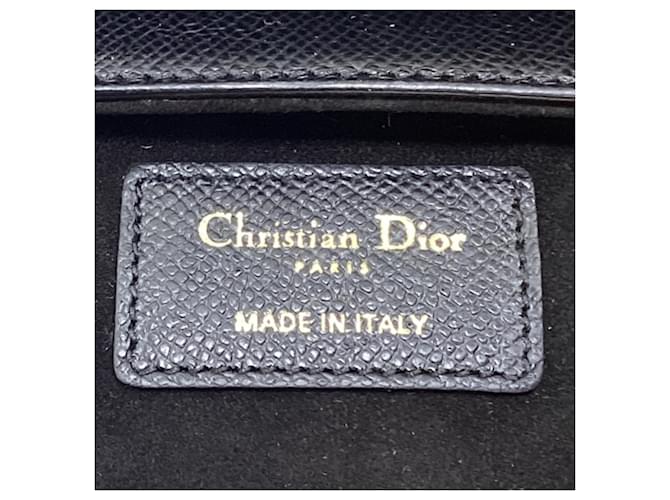 Borsa Saddle Mini Dior in pelle nera Nero - vista 8