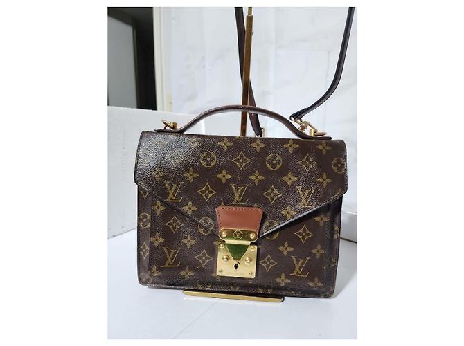 Borsa a mano Monceau Monogram LOUIS VUITTON marrone - vista 18
