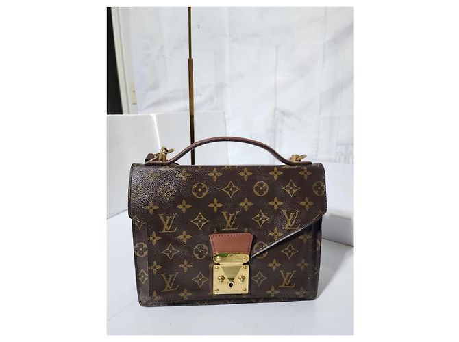 Borsa a mano Monceau Monogram LOUIS VUITTON marrone - vista 19