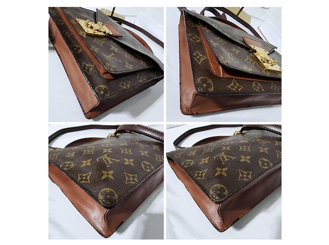 Borsa a mano Monceau Monogram LOUIS VUITTON marrone - vista 20