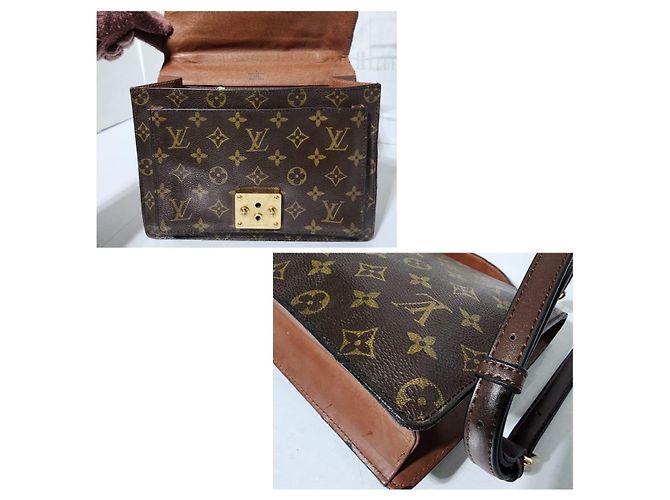 Borsa a mano Monceau Monogram LOUIS VUITTON marrone - vista 21