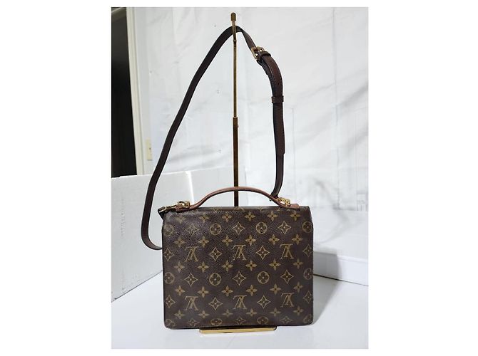 Borsa a mano Monceau Monogram LOUIS VUITTON marrone - vista 4
