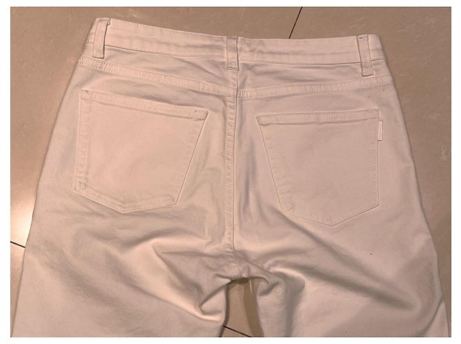 Vaqueros Saint Laurent blancos de denim talla 29 - vista 14