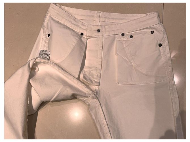 Vaqueros Saint Laurent blancos de denim talla 29 - vista 16