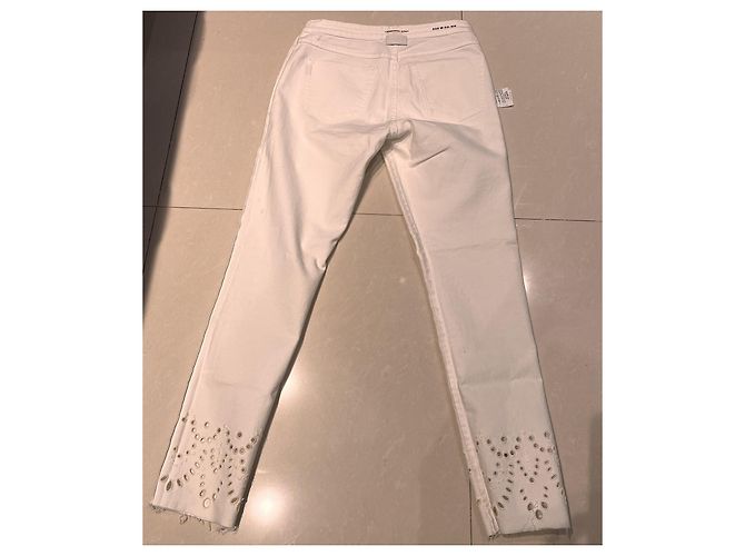 Vaqueros Saint Laurent blancos de denim talla 29 - vista 17