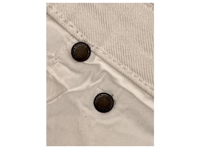 Vaqueros Saint Laurent blancos de denim talla 29 - vista 7